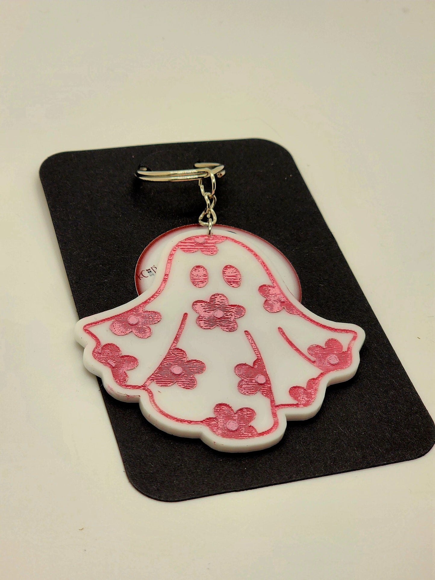 Kawaii Ghost Keychain, Goth Keychain, Ghost Decor, Cute Ghost, Halloween Decor, Halloween Keychain, Kawaii Keychain, Acrylic Keychain