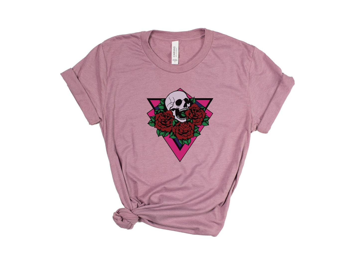 Gothic Geometric Roses Flash Tattoo Shirt