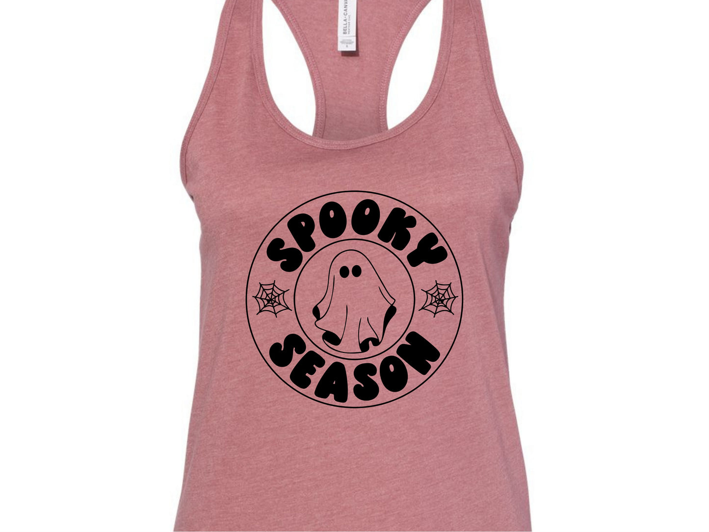 Spooky Season Crop Top with Cute Ghost - Customizable as a tank top or crop top, Spooky Season Tee, Cute Crop Top, Gothic Clothing