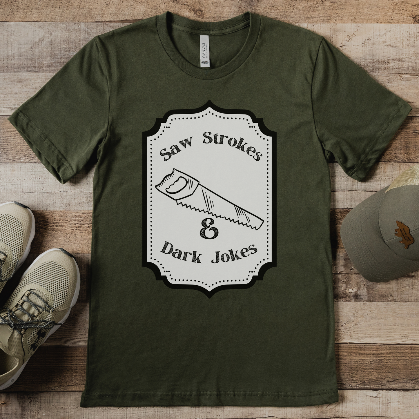 Saw Strokes & Dark Jokes Collab Tee