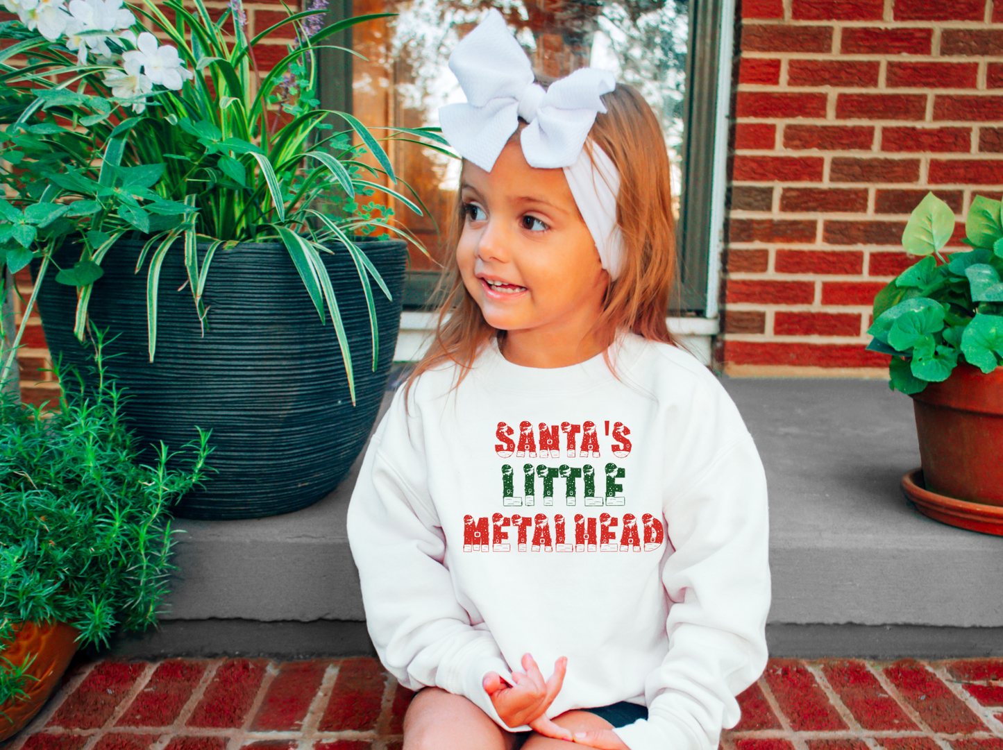 Santa's Little Metalhead Shirt, Unisex Sweater - Toddler Option Available