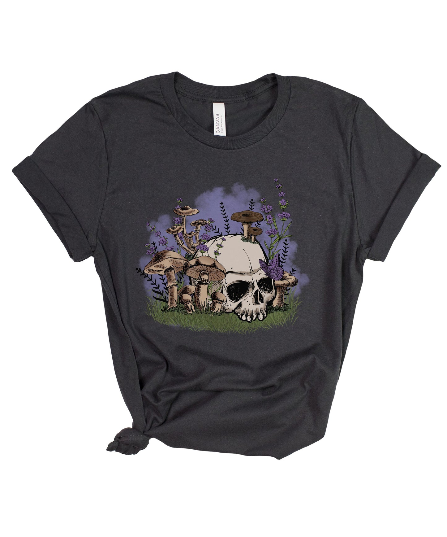 Cottagecore Skull Mushroom Shirt