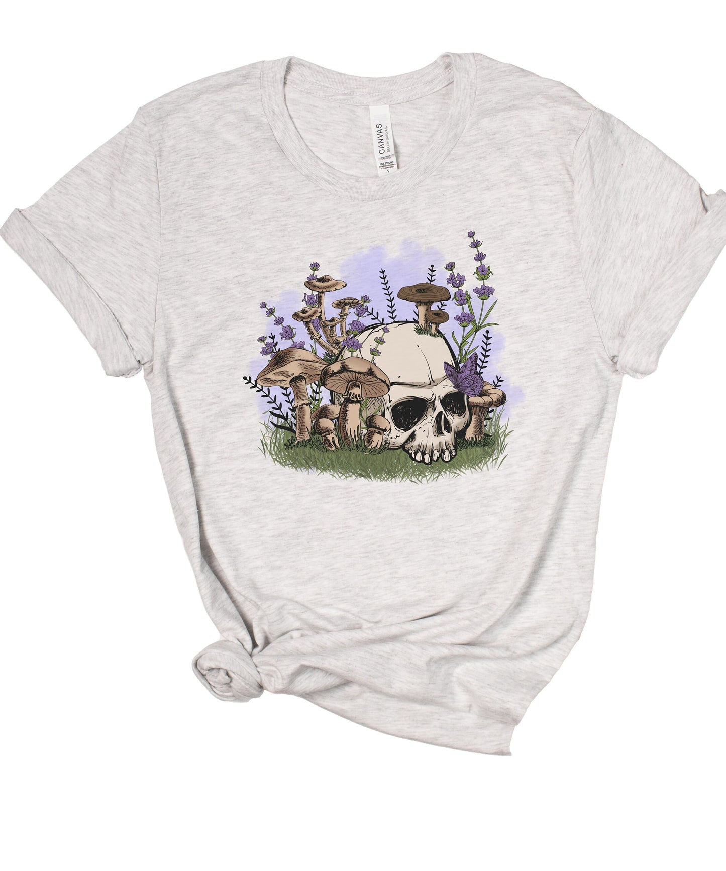 Cottagecore Skull Mushroom Shirt
