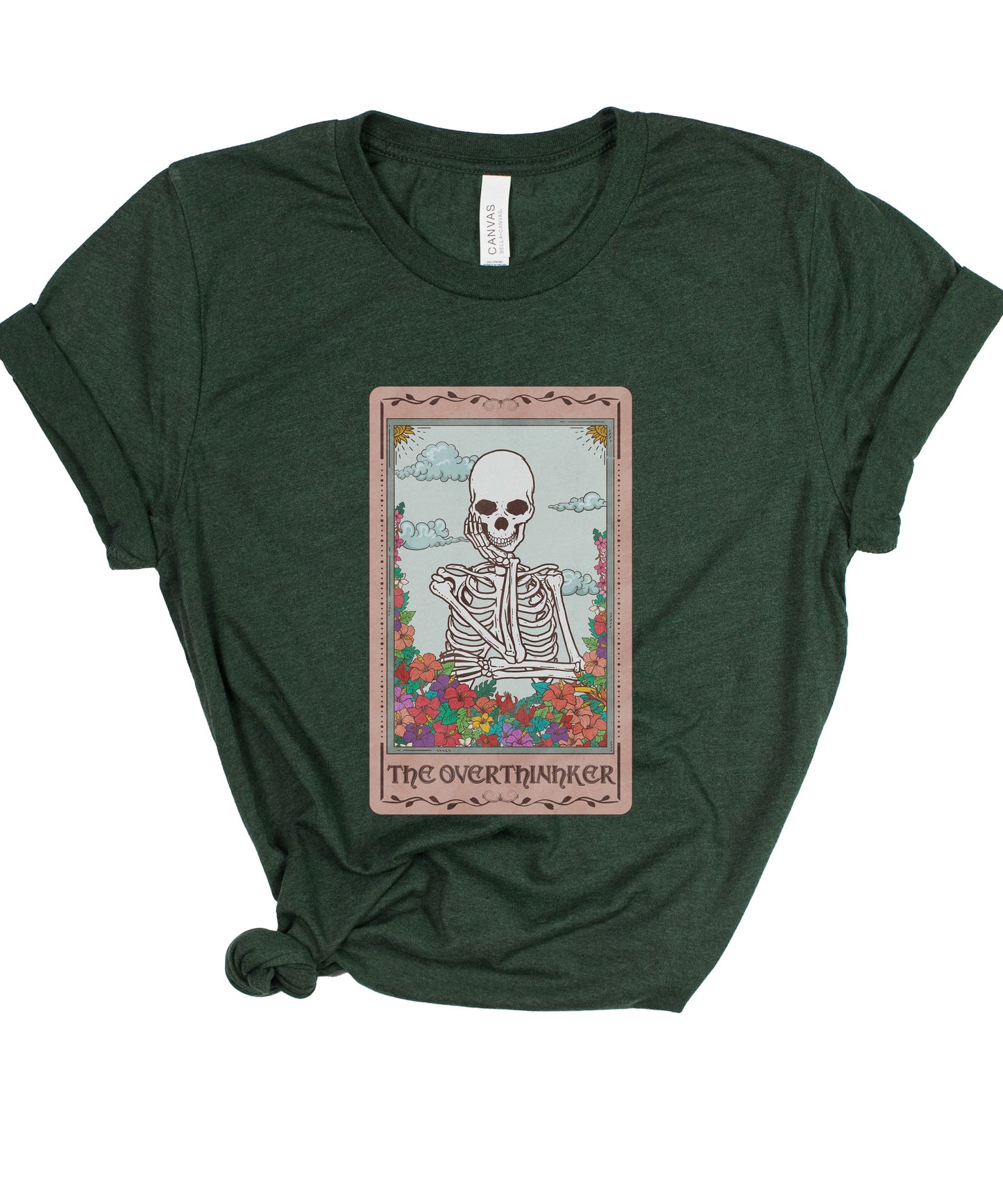 Overthinker Gothic Skull Tee