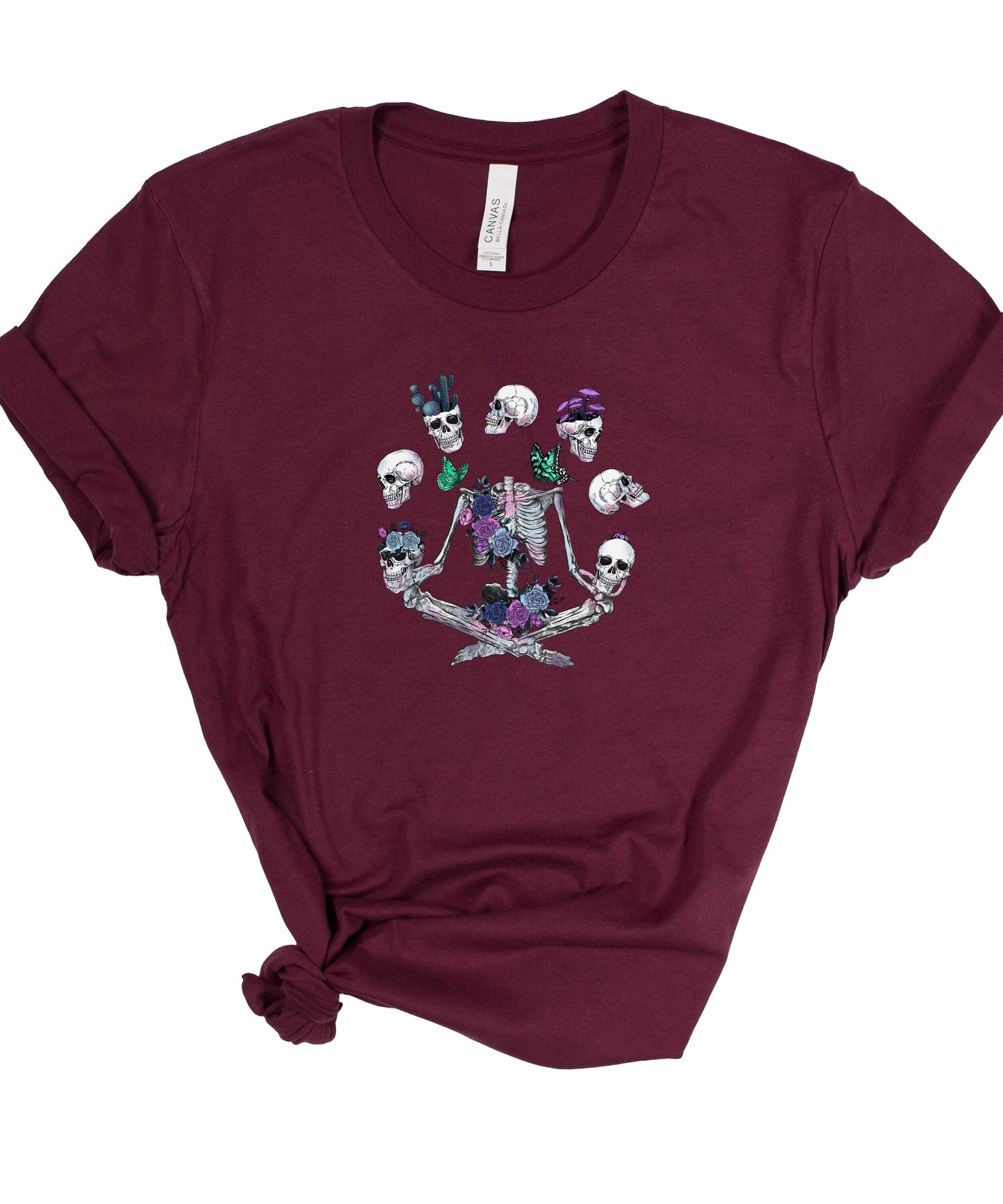 Skulls Moon Phase Plant Shirt