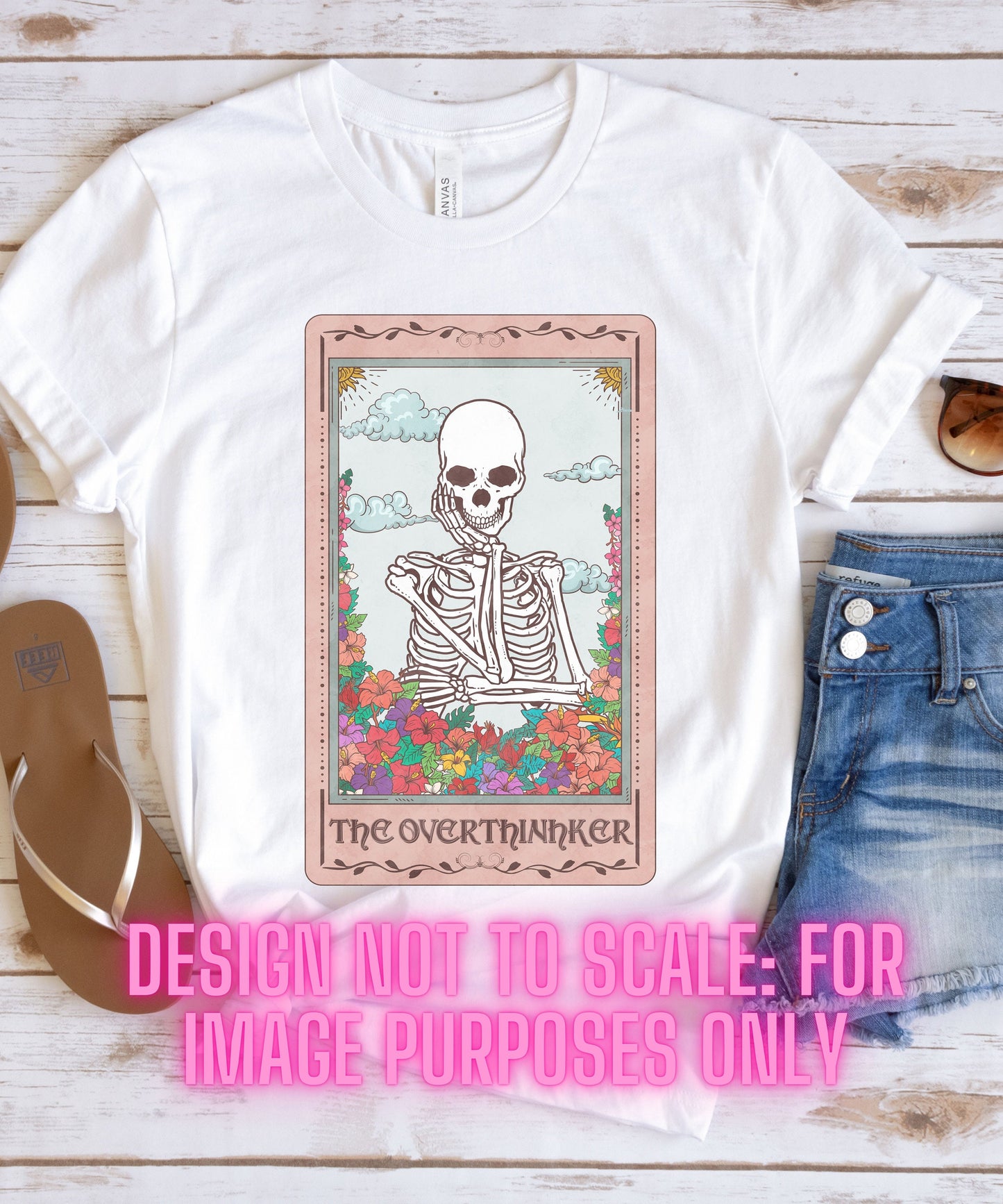 Overthinker Gothic Skull Tee