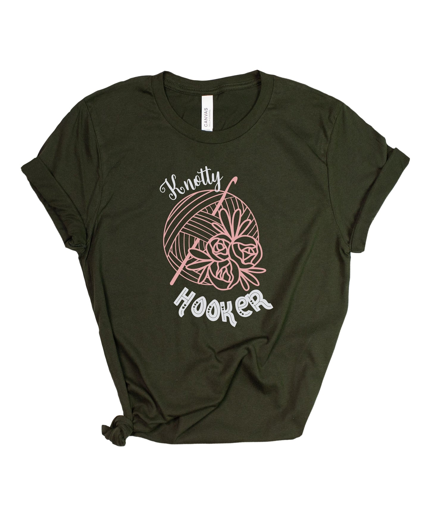 Knotty Hooker Crochet Knitting Lover Shirt