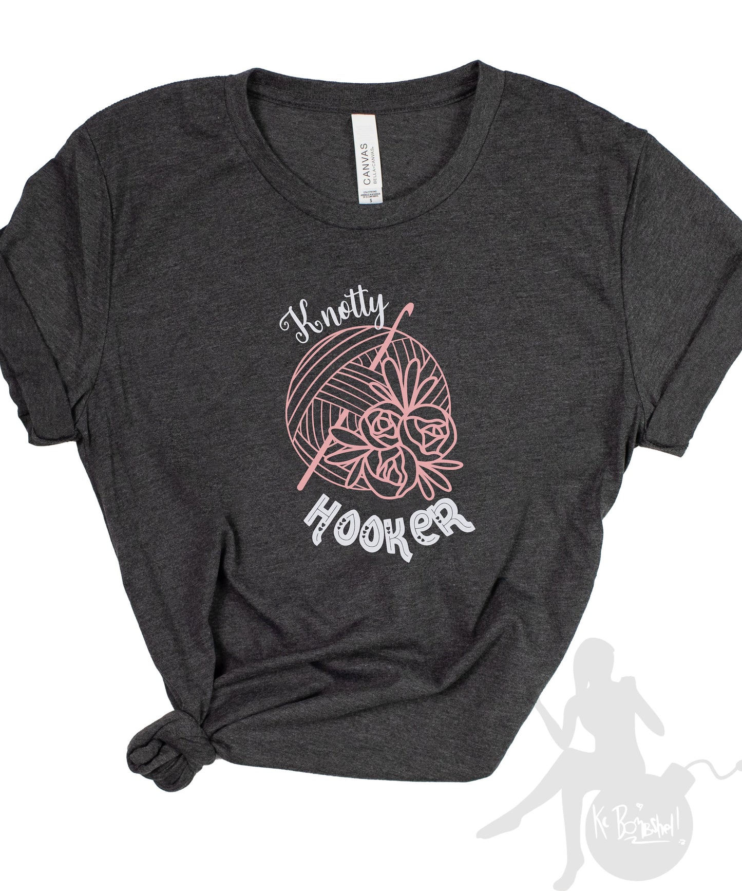 Knotty Hooker Crochet Knitting Lover Shirt