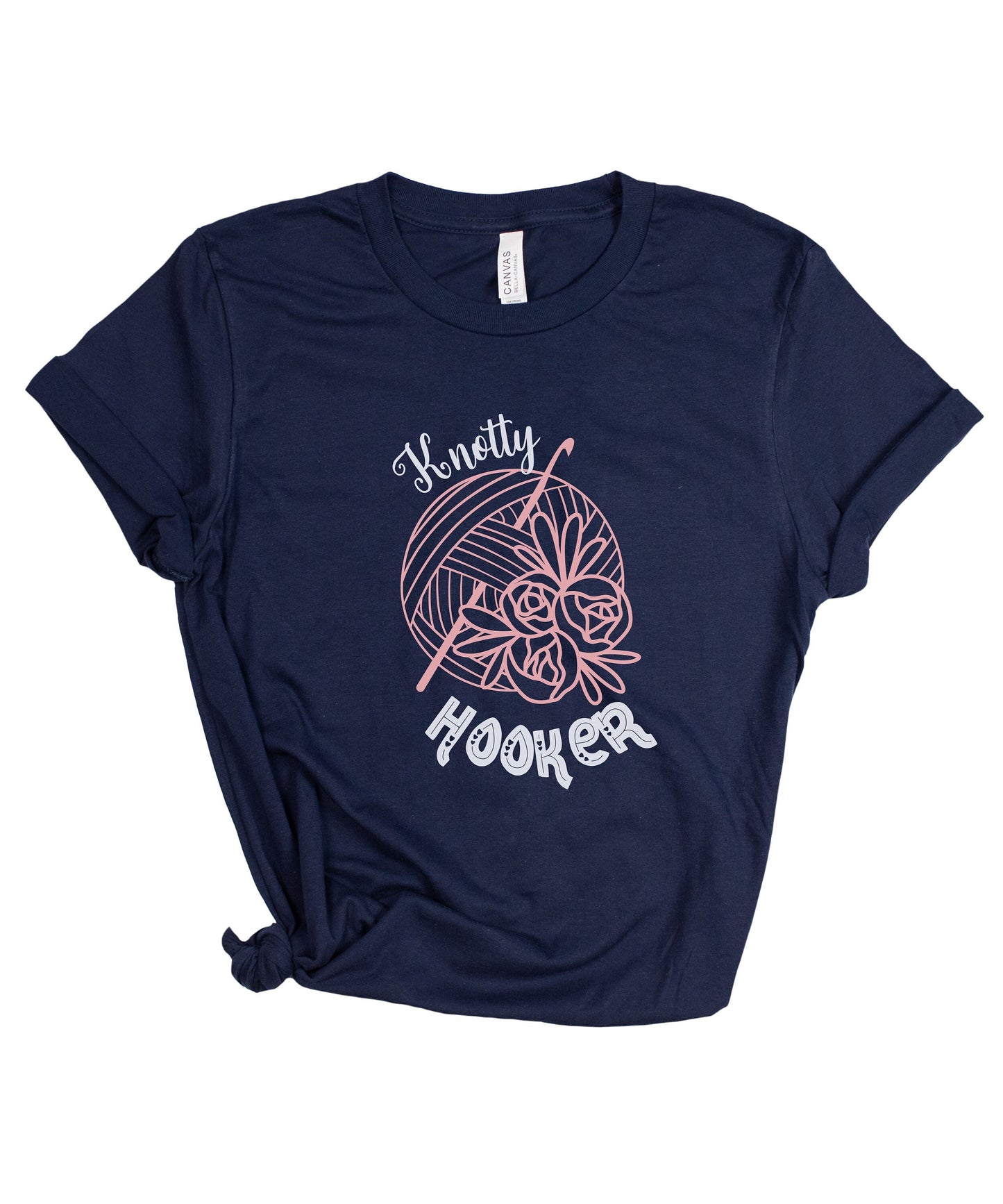 Knotty Hooker Crochet Knitting Lover Shirt