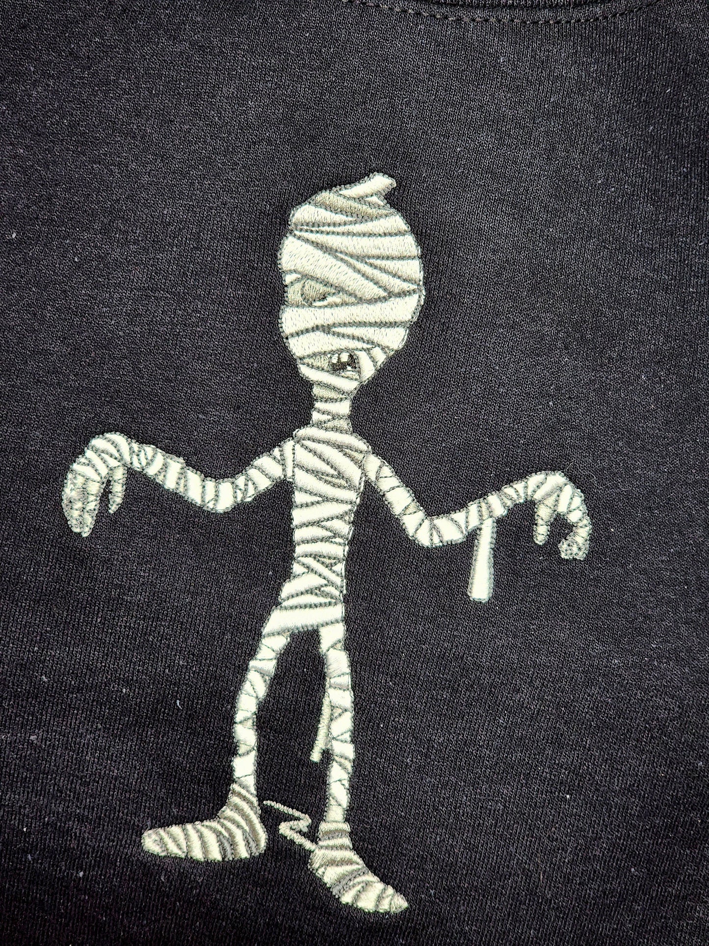 Spooky Embroidered Halloween Top, Zombie Undead Sweater