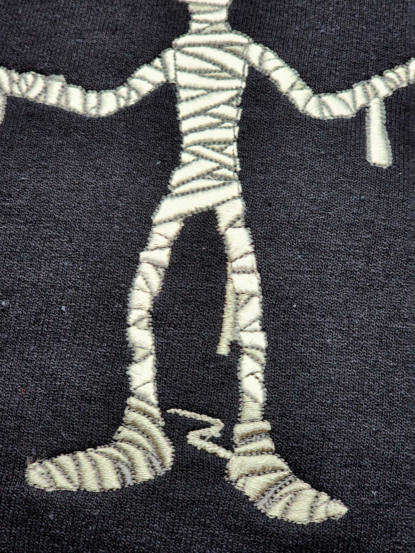 Spooky Embroidered Halloween Top, Zombie Undead Sweater