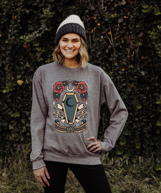 Traditional Flash Tattoo Crewneck Sweater