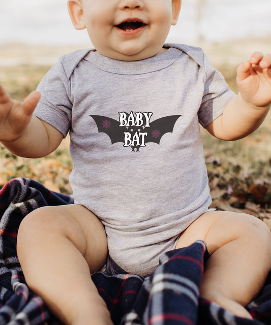 Baby Bat Infant Shirt| Baby Bodysuit One Piece Toddler T-Shirt Infant Clothing | Baby Shower Gift for Tattooed Mommy|Gothic Baby Shirt