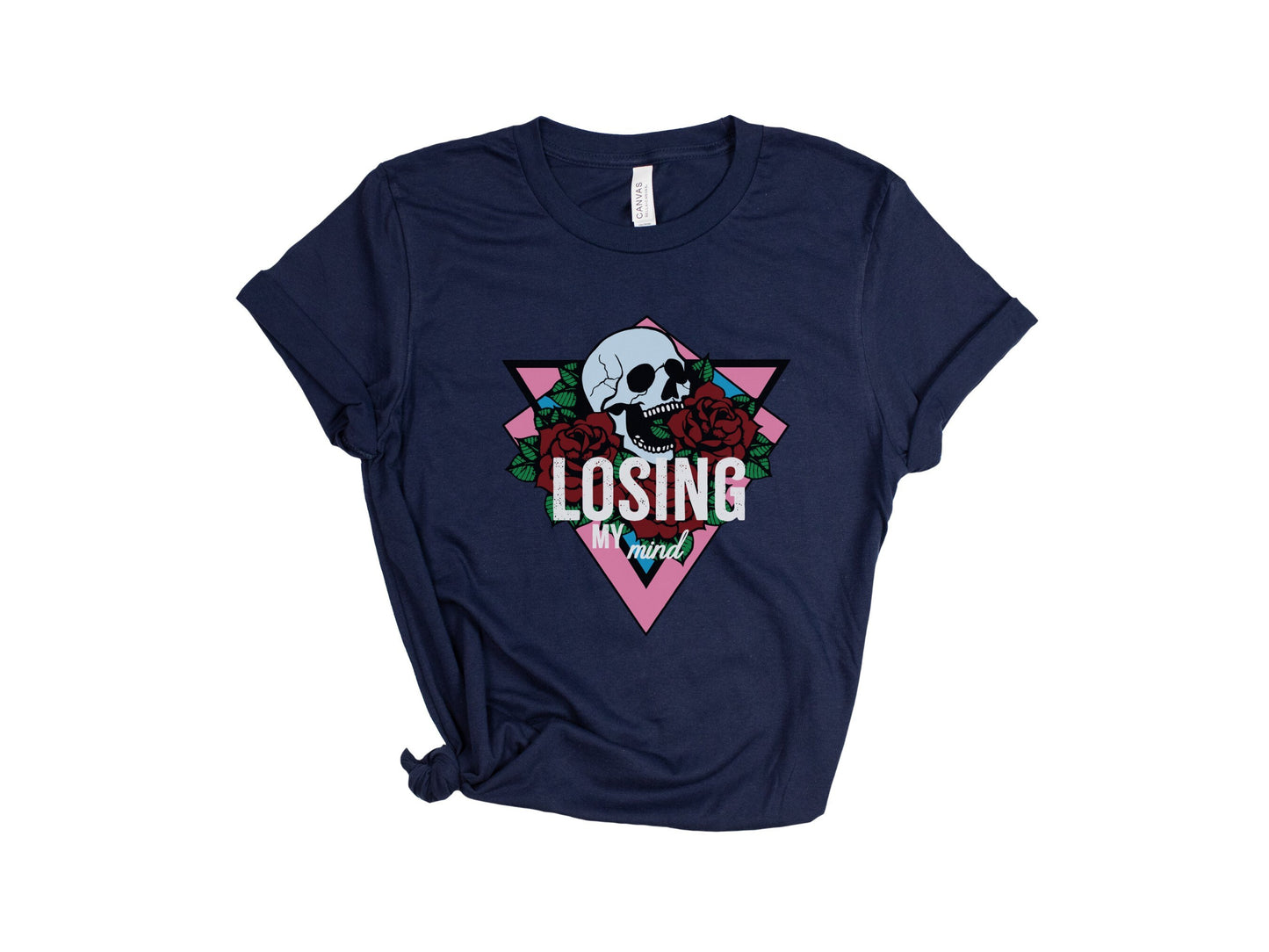 Losing My Mind Gothic Skull Shirt Gothic Tee