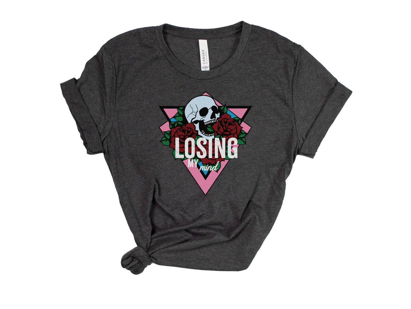 Losing My Mind Gothic Skull Shirt Gothic Tee