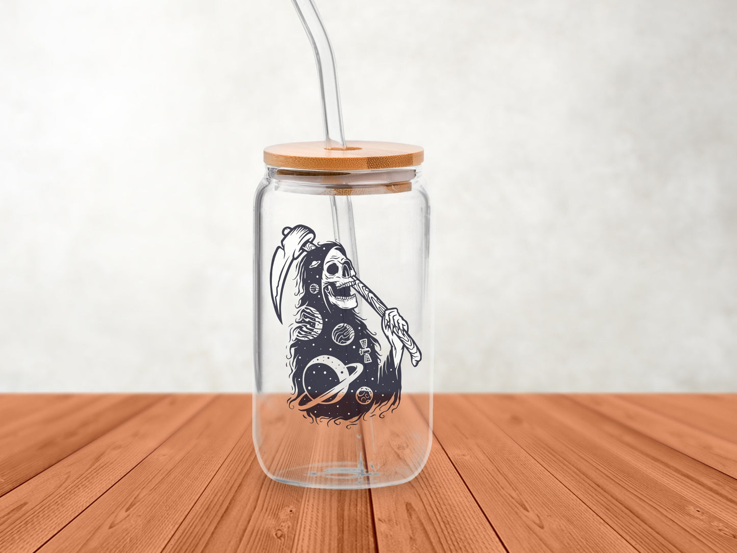 Grim Reaper Glass Can - 16 oz