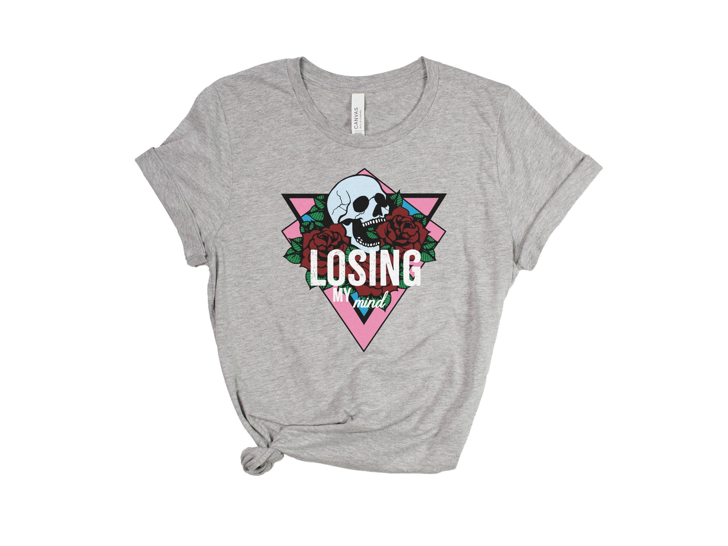 Losing My Mind Gothic Skull Shirt Gothic Tee